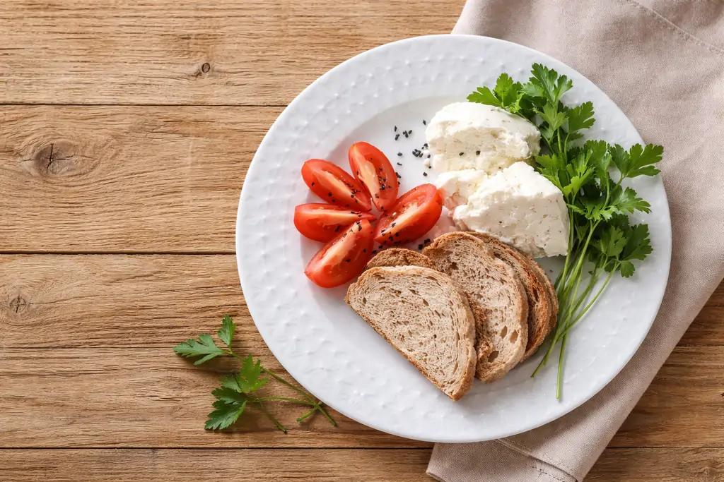 Erzincan tulum peyniri kahvaltı tabağı