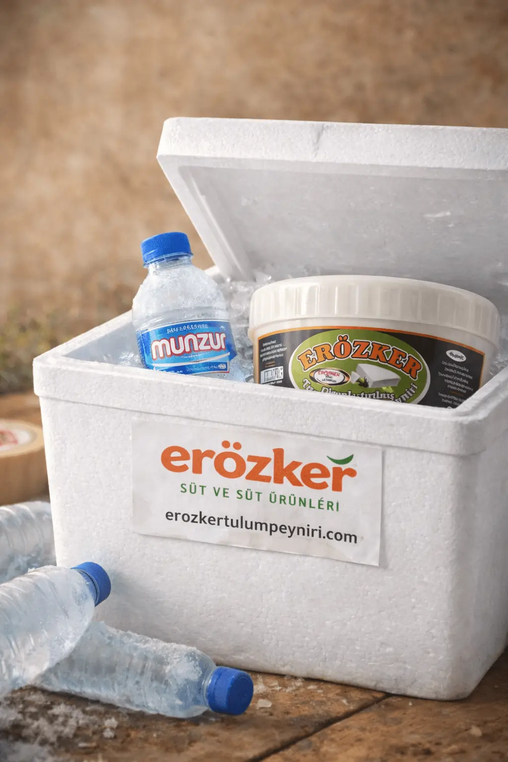 Erözker tulum peyniri soğuk paketleme ve güvenli gönderim